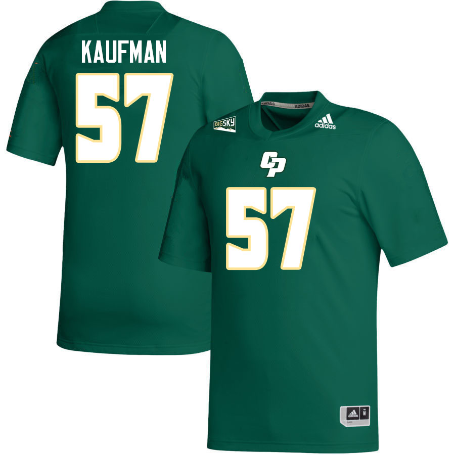 Cal Poly Mustangs #57 Mel Kaufman College Football Jerseys,Uniforms Stitched-Green